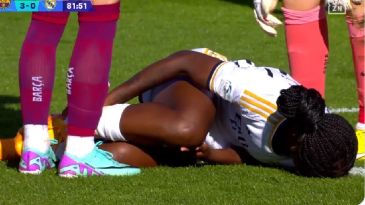 Linda Caicedo sufrió fuerte lesión durante el clásico español