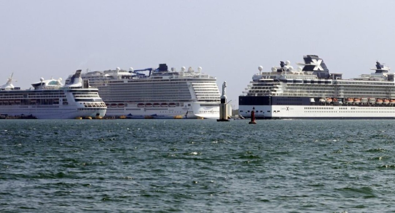 ¡Histórico para el turismo! Cartagena recibió seis cruceros en un solo día con más de 13 mil visitantes