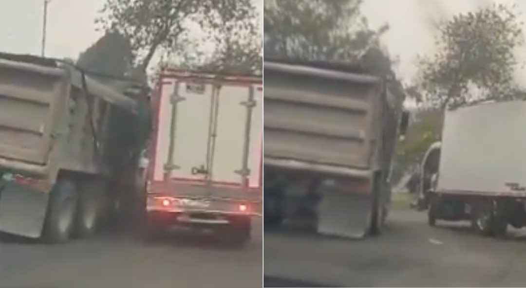 En Bogotá, dos conductores se enfrascaron en una agresiva disputa conduciendo a toda velocidad