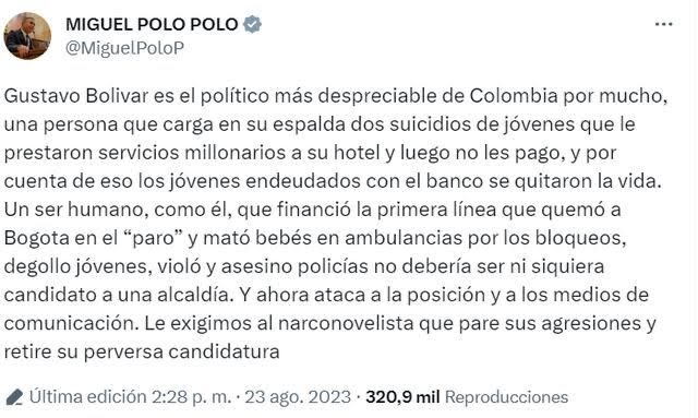 Trino de Polo Polo sobre Bolivar 