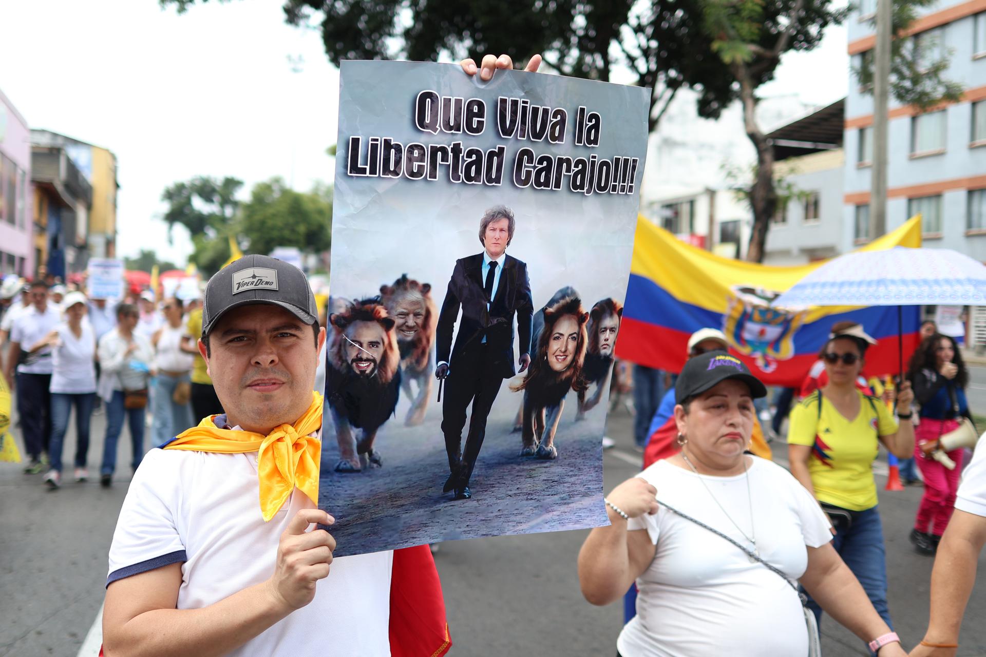 Con multitudinaria marcha y plaza llena, así se llevaron a cabo las marchas en contra del gobierno Petro 