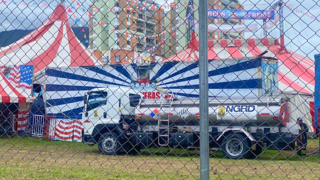 Uno de los carrotanques de la Ungrd terminó en un circo de Pasto: ¿qué se sabe?