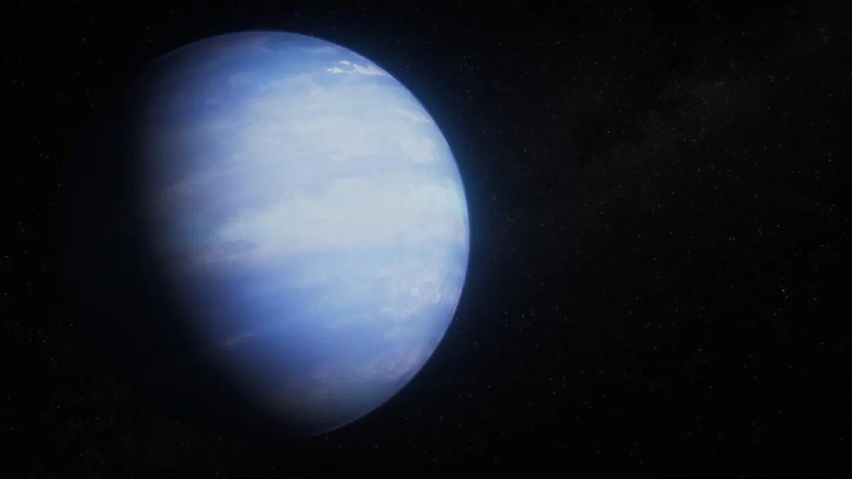 El James Webb relevó qué hay detrás del planeta que es más grande que Júpiter, pero tan liviano como el algodón 