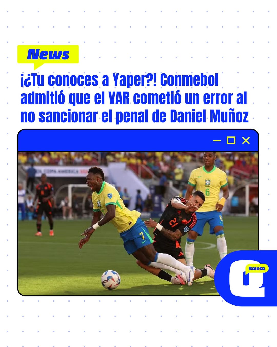 Conmebol admitió que el VAR cometió un error al no sancionar el penal de Vinicius y las redes se llenan de memes