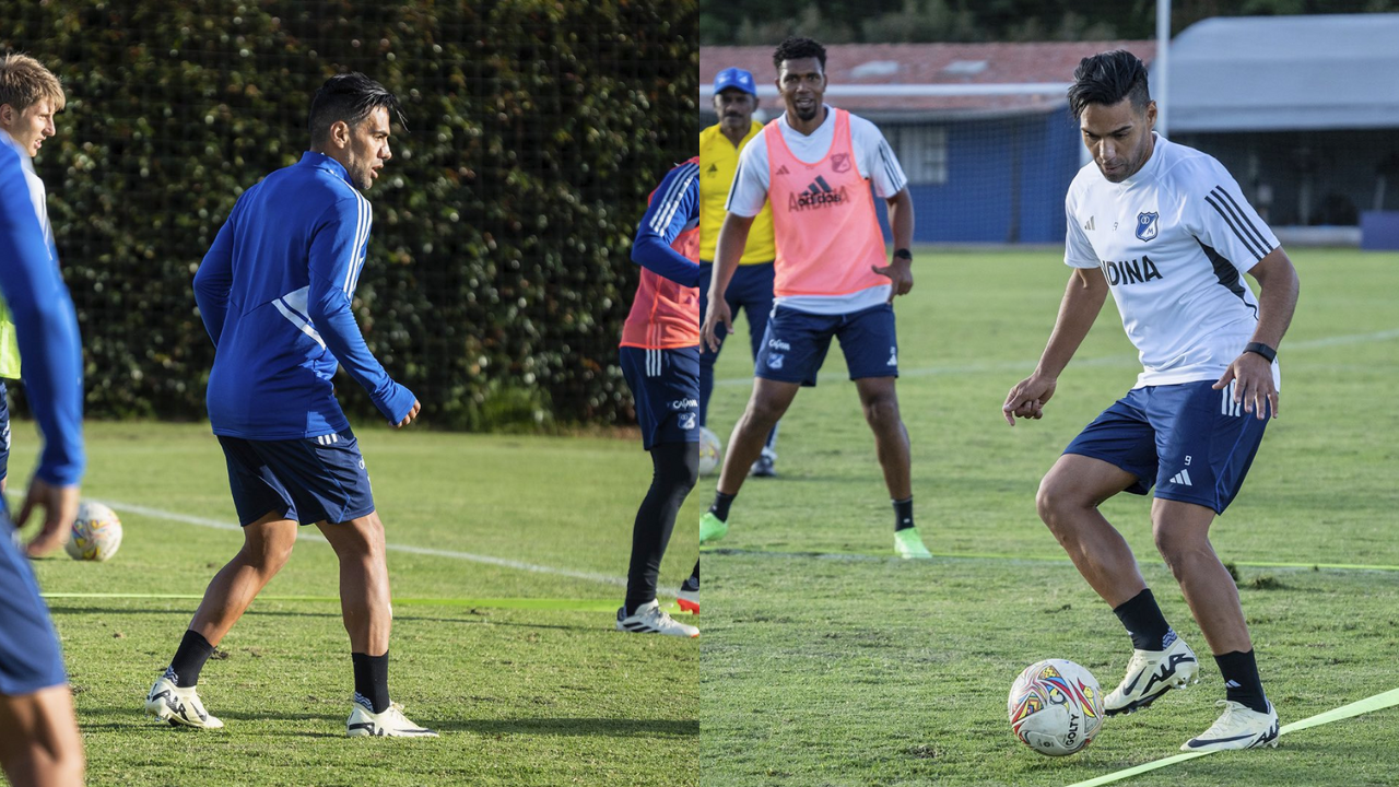 En video| ¡Llegó el primero! Falcao anotó su primer gol en los entrenamientos con Millonarios