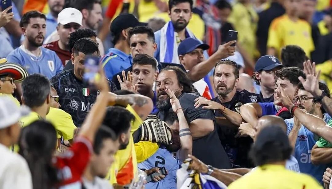 Conmebol impuso multa a la Federación Colombiana de Fútbol tras peleas en la Copa América 