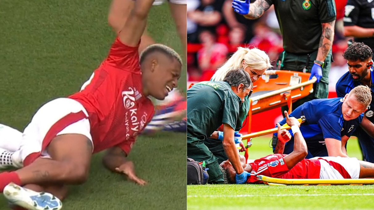 ¡Fuerza! Así fue la escalofriante lesión de un jugador en Inglaterra: no jugará más esta temporada