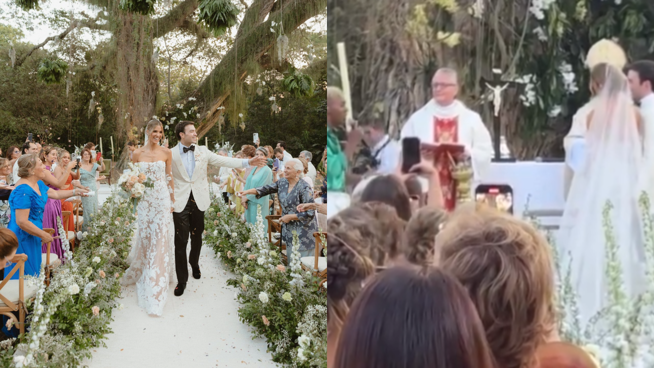 Esta fue la emotiva sorpresa de Esteban Santos a Gabriela Tafur en pleno altar: la hizo llorar