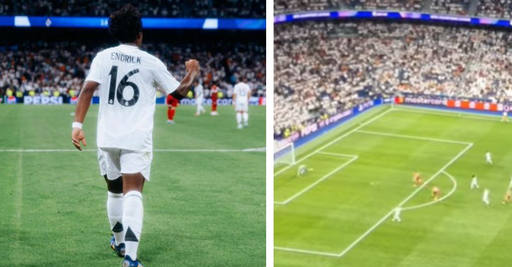 "Se ha vuelto loco": así se vio el golazo de Endrick en Champions desde la tribuna del Santiago Bernabeu