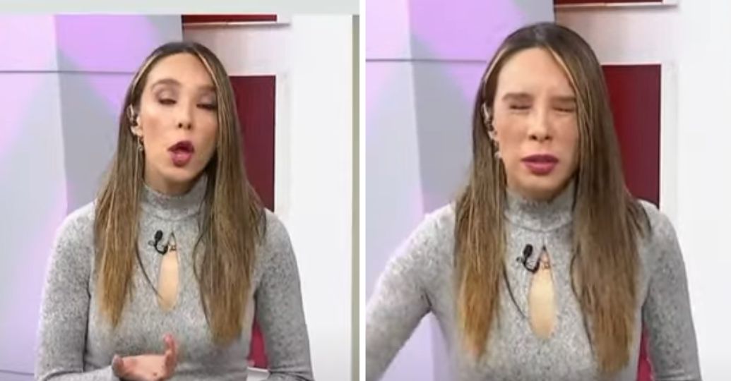 Periodista mexicana se desplomó en vivo en pleno noticiero