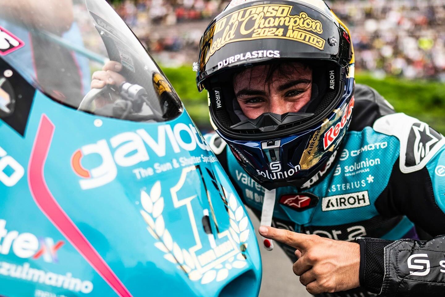 La historia de David alonso, el primer colombiano campeón mundial en Moto3