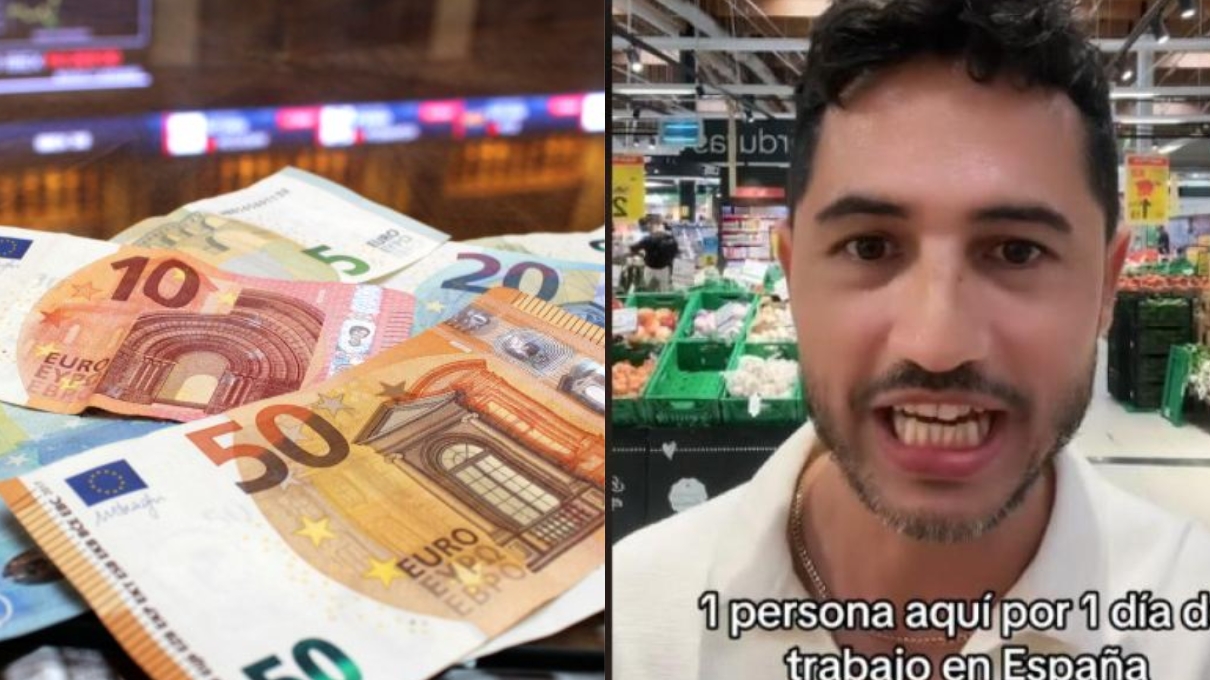Colombiano reveló qué tanto puede comprar con un día de sueldo en España: rinde mucho más la plata