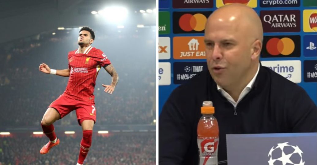 Arne Slot reaccionó al triplete de Luis Díaz en Champions League y reveló su plan