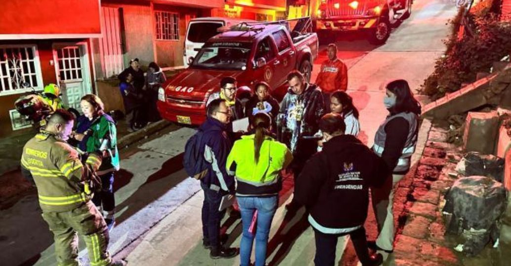 Emergencia en Bogotá: familias fueron evacuadas por deslizamiento de tierra