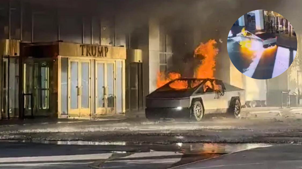 En video| Cybertruck de Tesla explotó frente a un Trump Hotel en Las Vegas: ¿acto terrorista?
