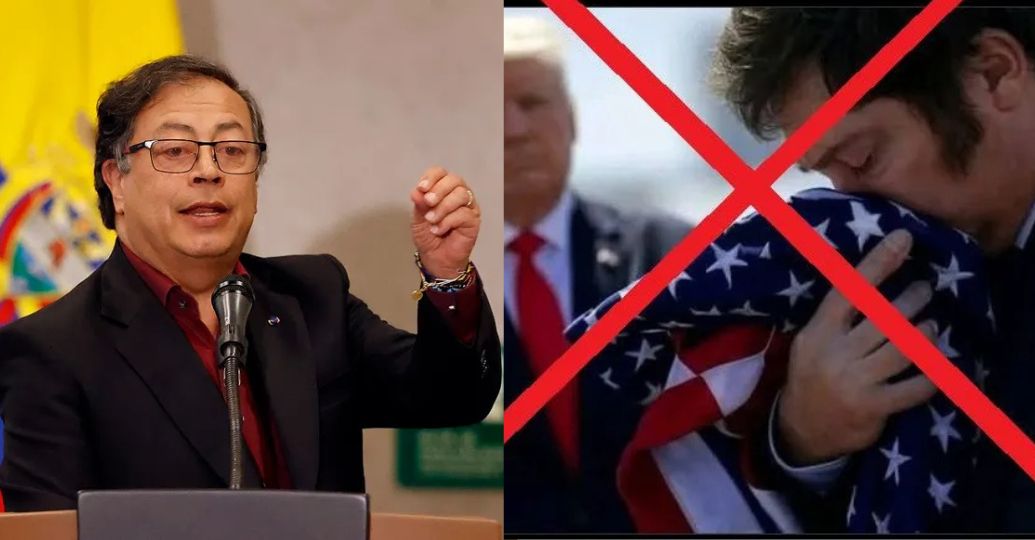 Gustavo Petro tuvo que eliminar foto de Javier Milei creada con IA