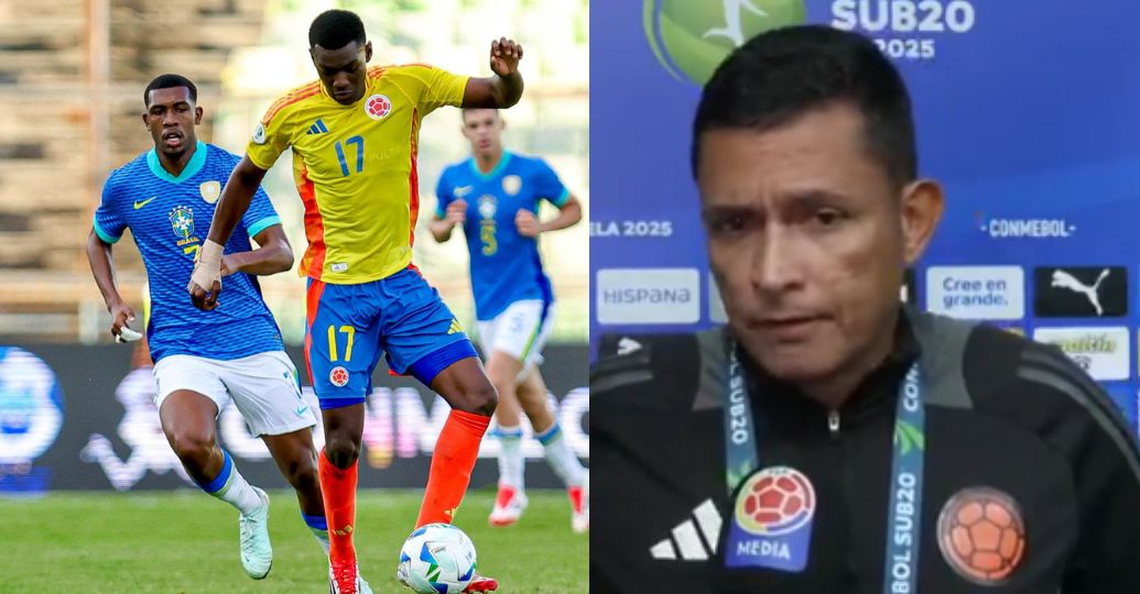 Entrenador de la Selección Colombia sub-20 se pronunció tras la derrota contra Brasil