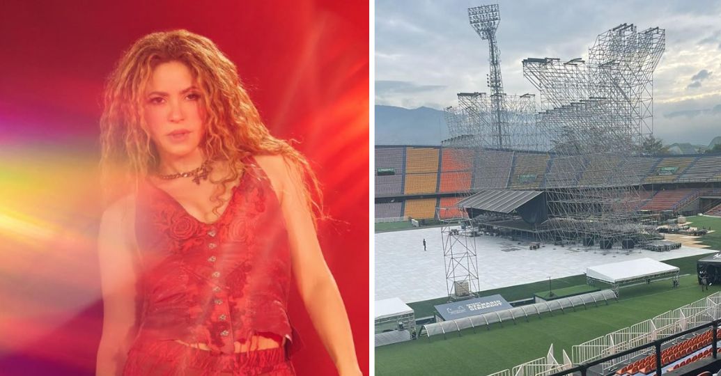 Revelan detalles sobre del daño del escenario de Shakira en Medellín