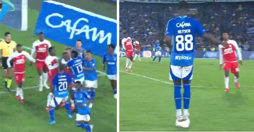 Nueva polémica en el FPC: Néiser Villareal fue amonestado por pararse en la pelota