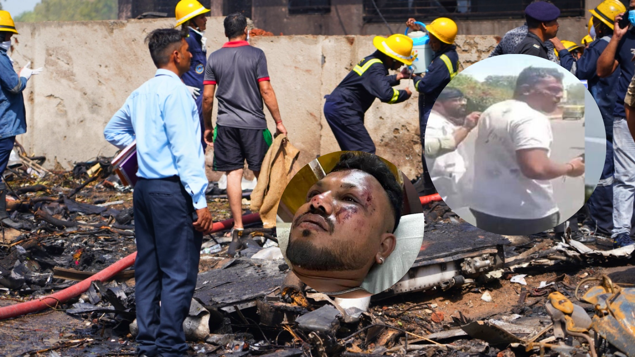 Milagro en Air India: único sobreviviente del vuelo AI171 fue captado saliendo del avión