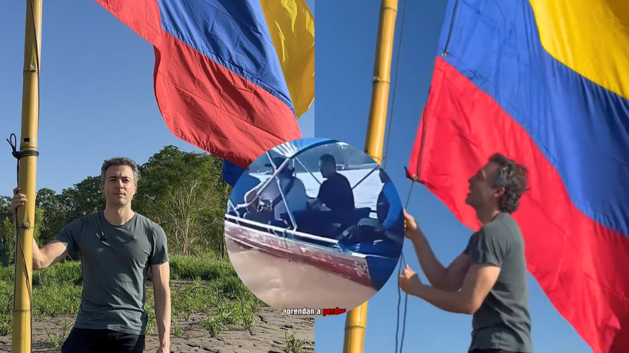 En video | Daniel Quintero izó bandera de Colombia en isla Santa Rosa y huye: lo persiguieron