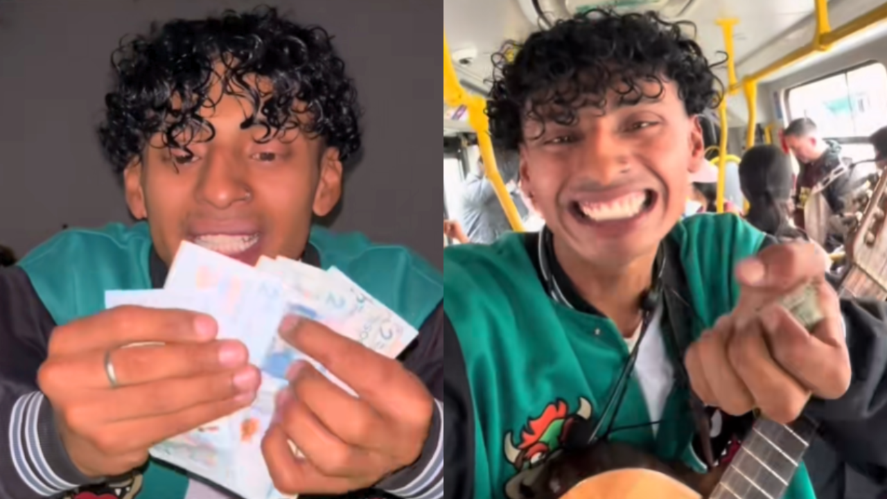 Joven que canta en TransMilenio reveló cuánto gana en cinco horas de trabajo: la cifra sorprendió