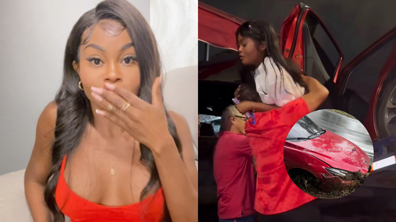 La Jesuu preocupó a sus seguidores tras sufrir fuerte accidente de tránsito: "Íbamos al barranco"