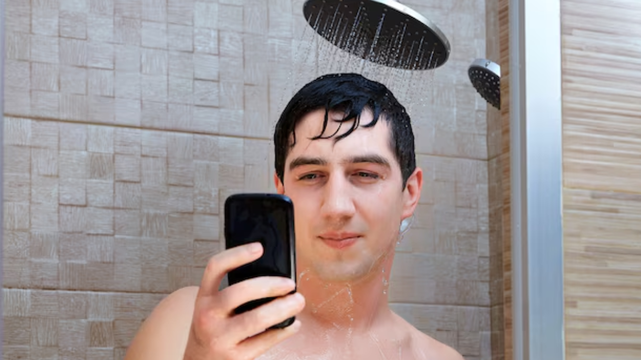 ¿Por qué es malo entrar con el celular al baño mientras se ducha? Esto es lo que le hace el vapor