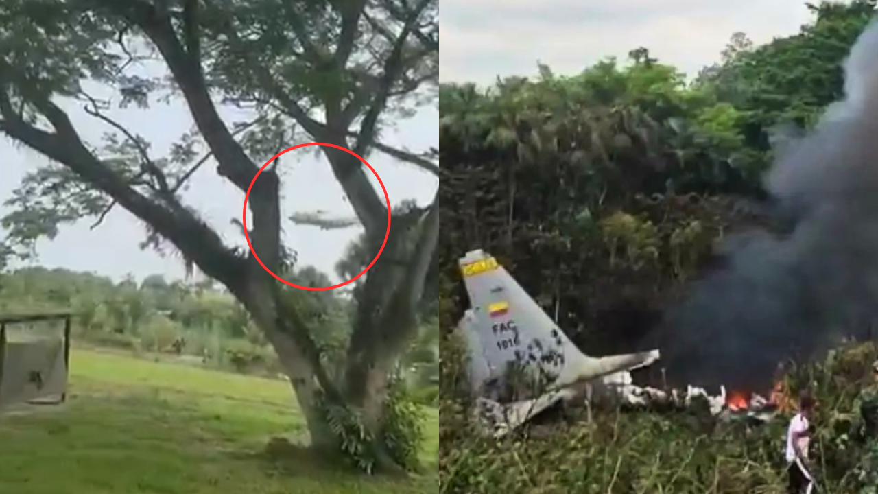 En video | Revelan el momento exacto en el que avión militar cae en Puerto Leguízamo, Putumayo