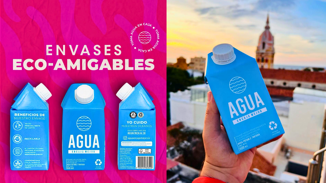 Agua En Caja, el emprendimiento colombiano que ganó premio en Latam por vender agua sin plástico