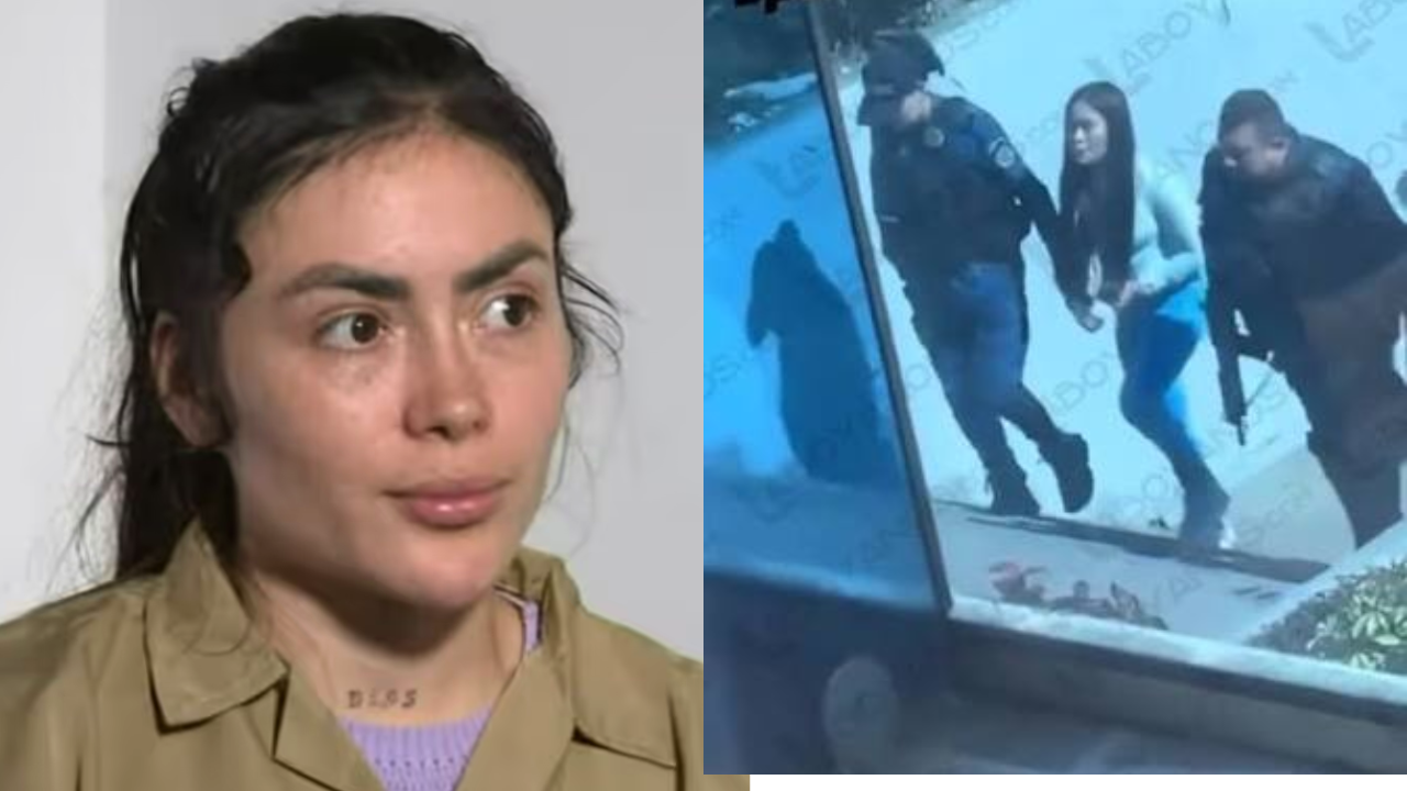 En video | Así trasladaron a Epa Colombia a audiencia en Ibagué: estaba esposada de pies y manos