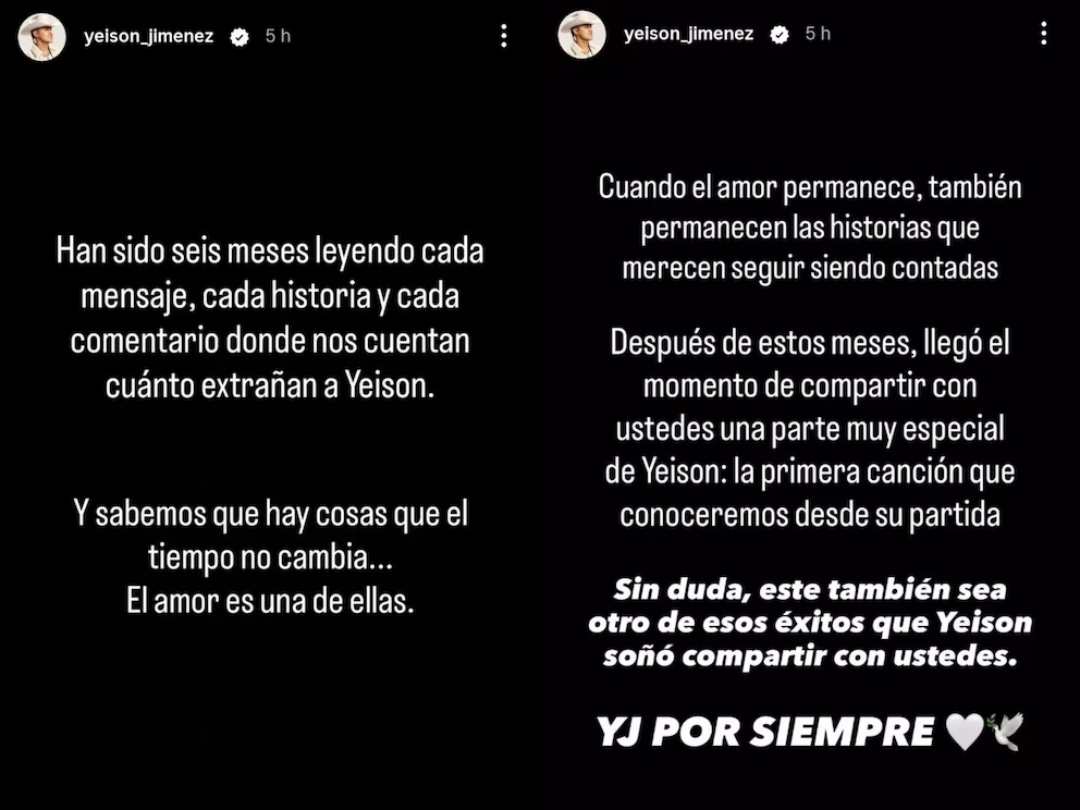 Revelan la primera canción inédita de Yeison Jiménez tras su muerte: así suena el esperado estreno