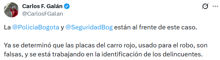 Revelan detalles de Mazda rojo usado en violento robo en McDonald’s del norte de Bogotá: ¿de quién es?