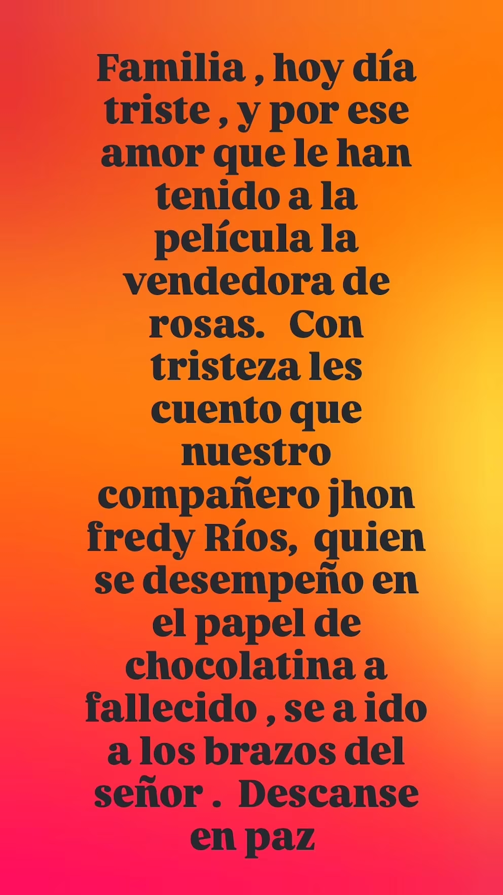 Murió reconocido actor de ‘La vendedora de rosas’: Lady Tabares habló de lo sucedido