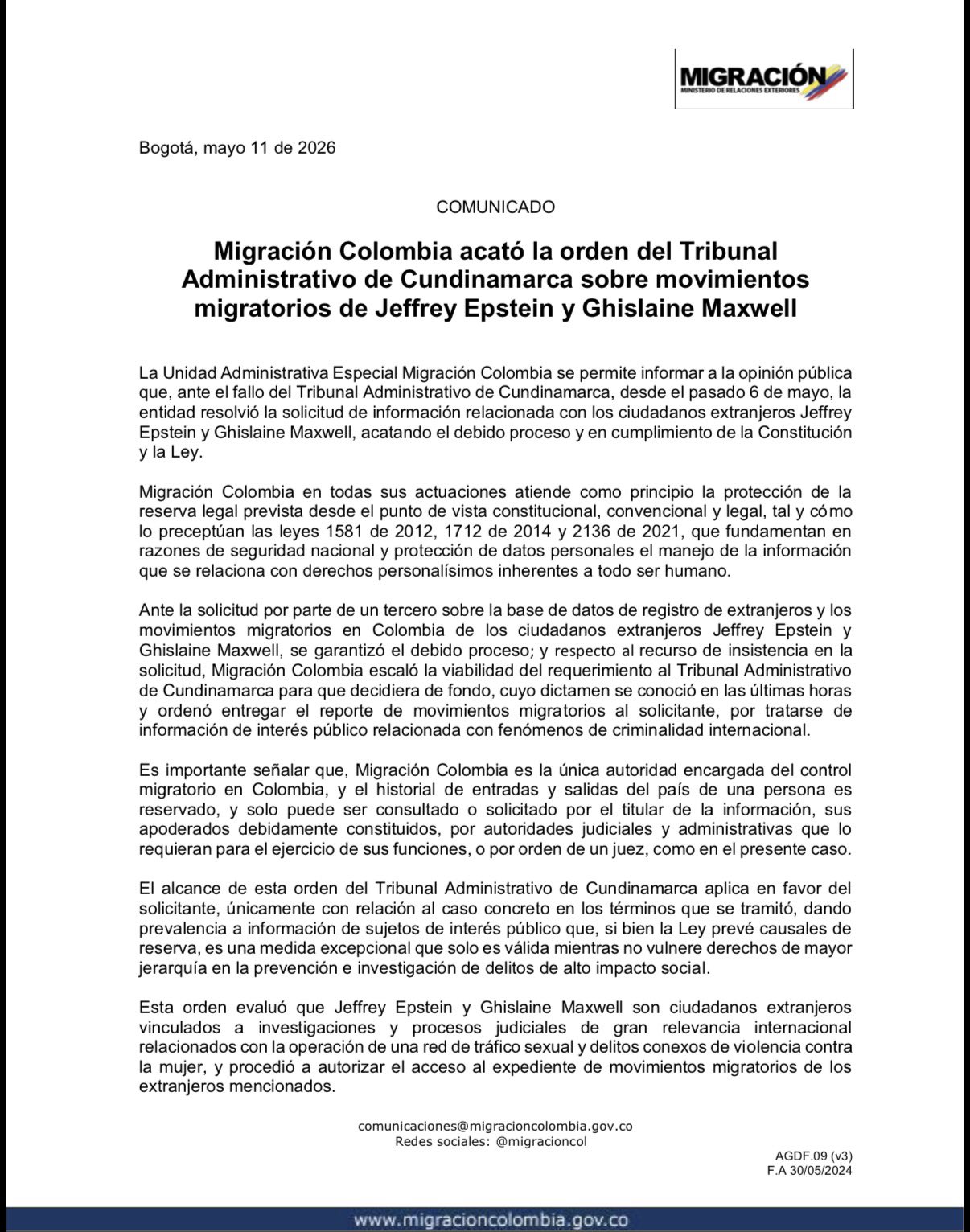 Los registros confirman una salida desde Bogotá en 2002 y la estadía de Ghislaine Maxwell en Cartagena