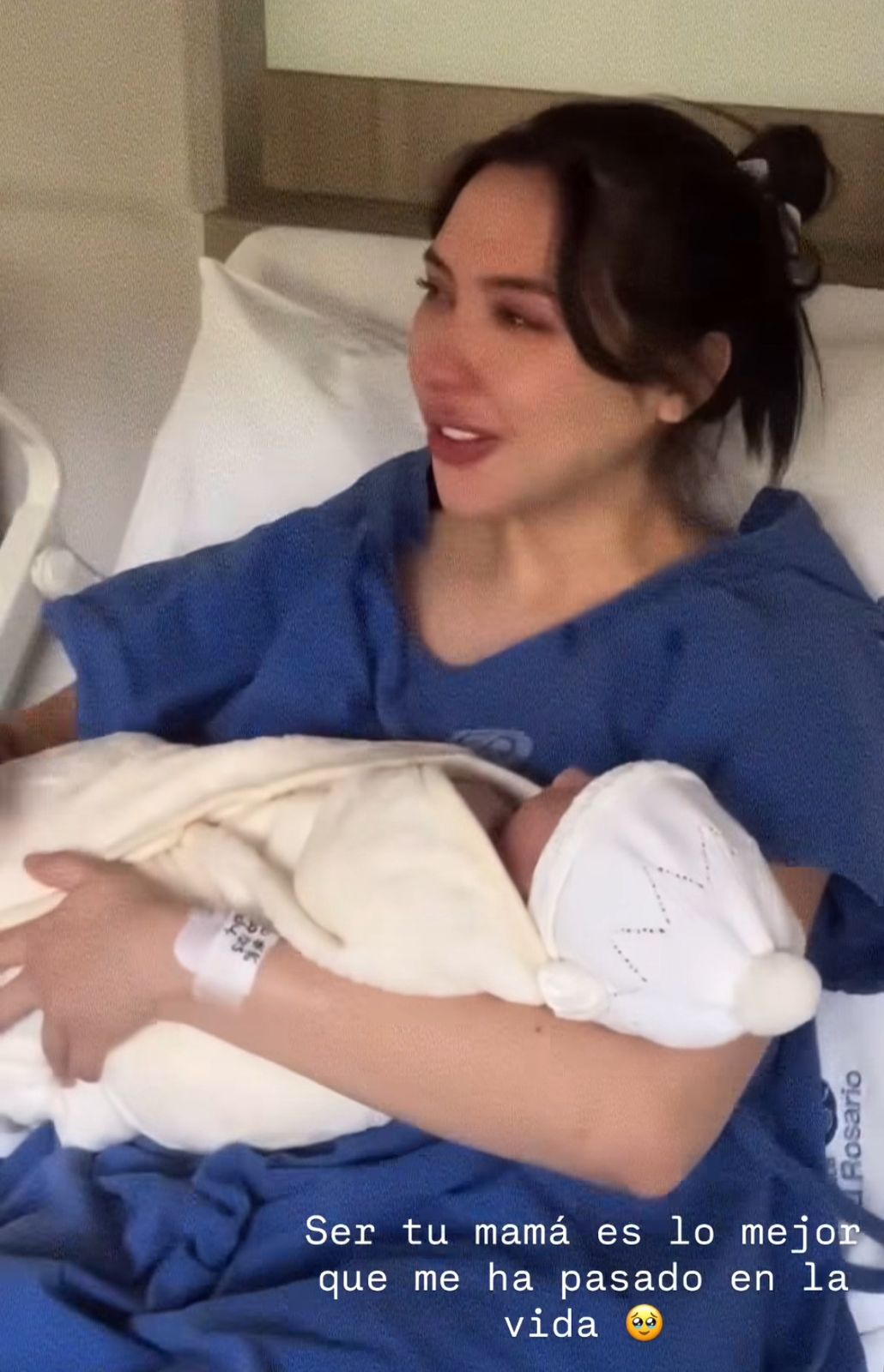 Aida Victoria Merlano, nacimiento de su hijo