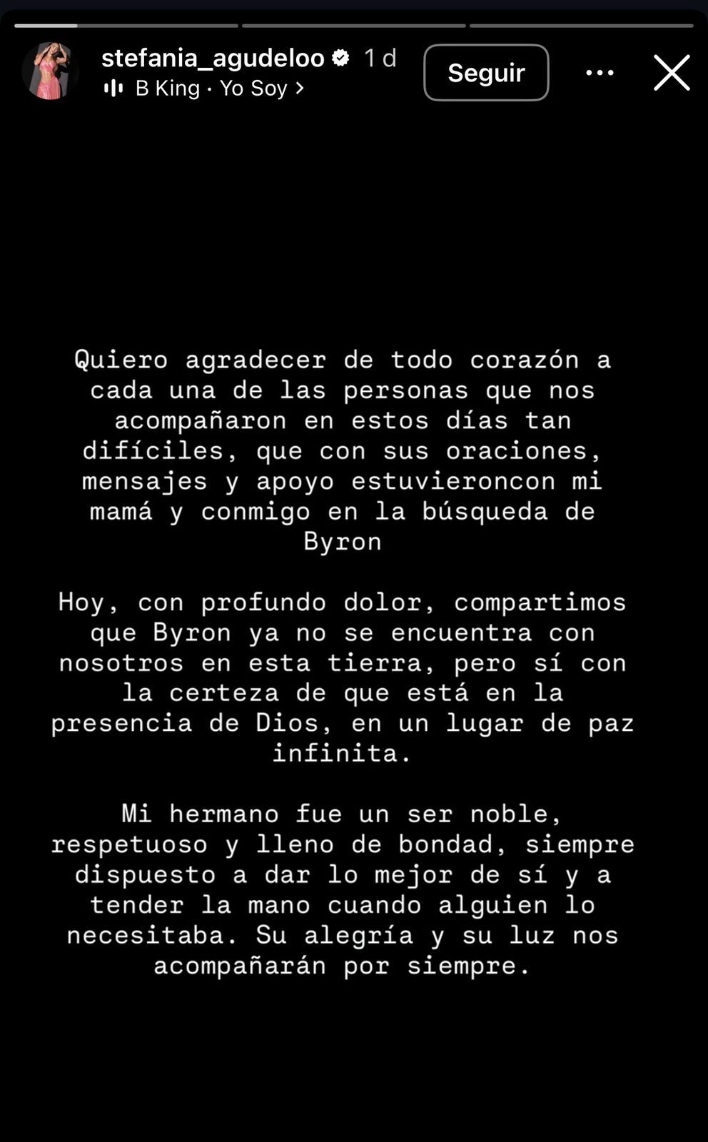 Mamá de B-King asegura que su hijo se le habría manifestado