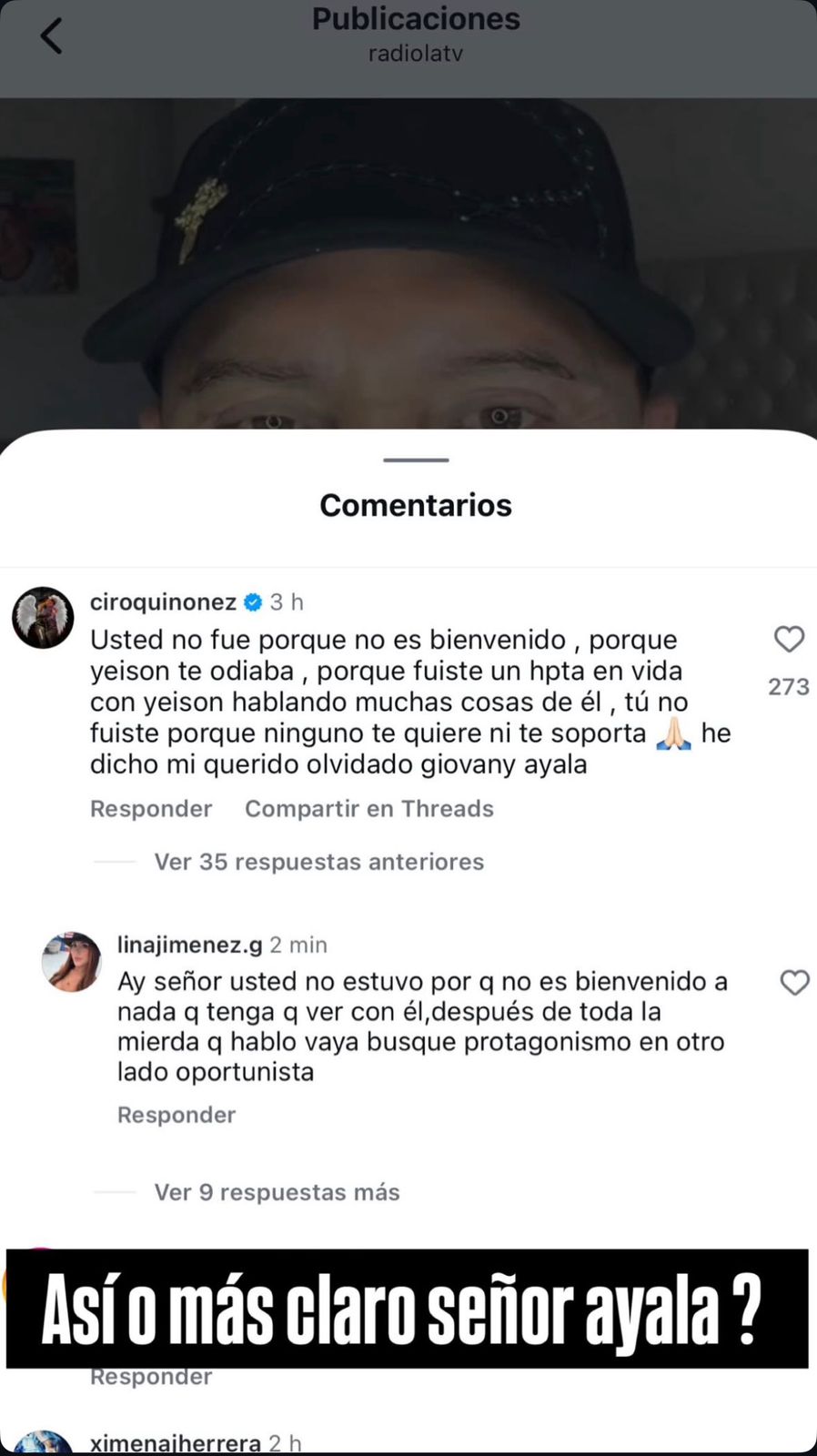 Familia de Yeison Jiménez y Ciro Quiñonez responden a Giovanny Ayala por llamar “circo” al homenaje