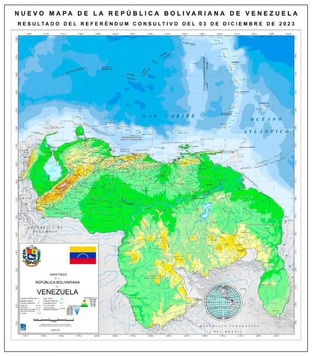 Nuevo Mapa de Venezuela según maduro