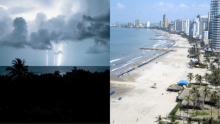 En video: mujer murió tras ser impactada por un rayo en las playas de La Boquilla, en Cartagena