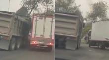 En Bogotá, dos conductores se enfrascaron en una agresiva disputa conduciendo a toda velocidad