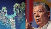 Abren investigación contra Juan Manuel Santos por presunto "saqueo" al galeón San José