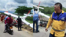Grave accidente en Valle del Cauca: avioneta cayó sobre un motociclista que pasaba por la vía
