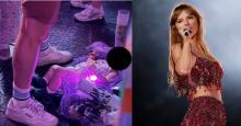 Indignación en redes sociales por foto de un bebé en el piso durante concierto de Taylor Swift