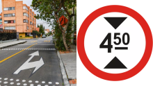 ¿Qué significa la señal de tránsito con un círculo rojo y un 450? Los conductores deberían conocerla
