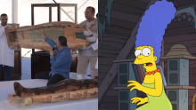 En imágenes| Encuentran un sarcófago con una imagen idéntica a Marge Simpson: ¿su antepasado?
