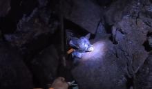 ¡Heróico! Un hombre se jugó la vida para rescatar a una perrita atrapada en la fisura de un volcán