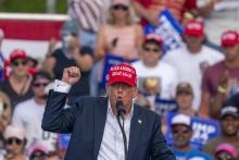Donald Trump fue evacuado durante un acto de campaña en Pensilvania, EE.UU.