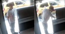 En video quedó captado un taxista que se robó un pollo asado