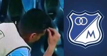 Falcao se dejó ver preocupado durante el debut en liga de Millonarios